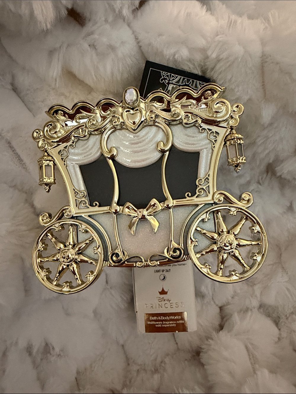 Bath & Body Works Wallflowers Disney Princess Gold & White Plug Plate